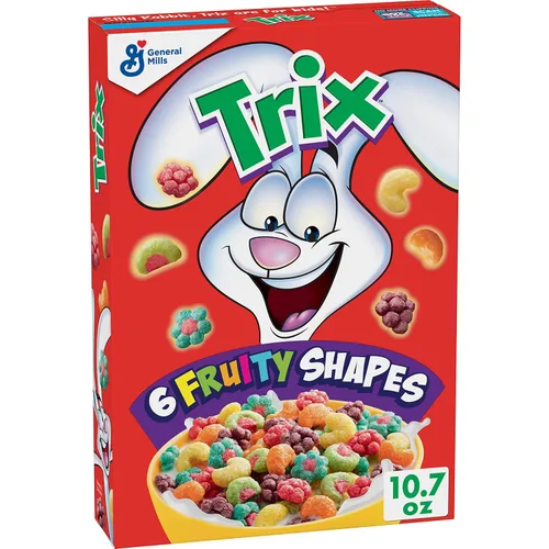 Vista 11 de Trix Cereal de desayuno, 6 formas afrutadas, hecho con grano entero, 10.7 onzas Grano entero, buena fuente de calcio, 12 vitaminas y minerales