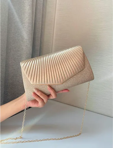 Vista 6 de JUJUCIRING Bolsos de mano para mujer, bolsa de noche con purpurina para boda, cóctel, graduación, fiesta de los años 20