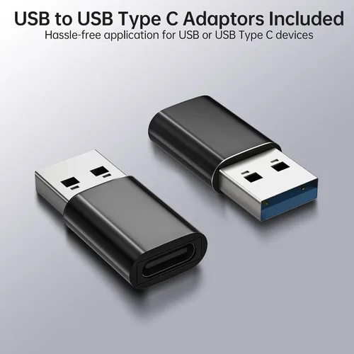 Vista 5 de Inversor de corriente de 300W para vehículos DC 12V a 110V AC Adaptador de enchufe de coche Convertidor de salida con 4.8A Dual USB y USB-C
