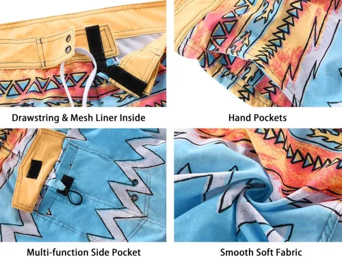 Vista 6 de Nonwe Pantalones cortos deportivos para hombre de secado rápido con forro