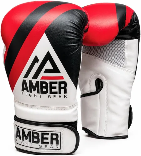 Vista 11 de Fury Boxing Gloves - Kickboxing, Muay Thai Training Gloves, Sparring Punching Bag Mitts, Durable PU, Shock-Absorbing Foam Core, Non-Slip Wrist