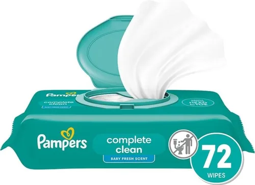 Vista 17 de Pampers Toallitas para bebé, limpieza completa con aroma fresco para bebé, limpia suavemente de la cabeza a los pies, 864 en total