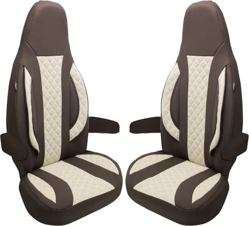 Vista 19 de Bremer SITZBEZÜGE Motorhome Seat Covers Ford Transit Custom Vanestro Atlantic Titanium WPL401 WPL401 - Black/Grey