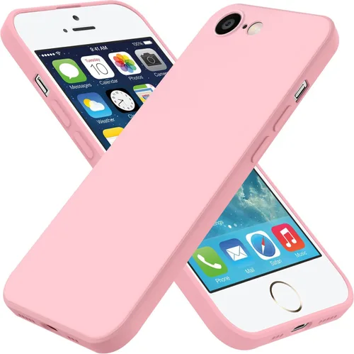 Vista 12 de Funda para iPhone SE de 3ª generación 2022, iPhone SE 2020, iPhone 7/8, funda de goma de gel de silicona líquida, funda protectora antideslizante