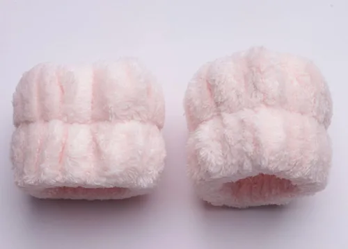 Vista 2 de Sowaka 2 piezas de muñequeras de spa de microfibra, suave torre para mujeres, niñas, lavado de cara, maquillaje absorbente para evitar que