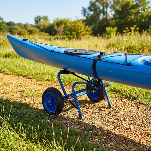 Vista 5 de Newcod Carrito de kayak, carrito de kayak para llevar kayak, canoa, tabla de remo SUP