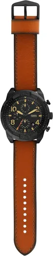 Vista 4 de Fossil Bronson Reloj casual de cuarzo para hombre con correa de acero inoxidable o cuero Reloj cronógrafo Bronson