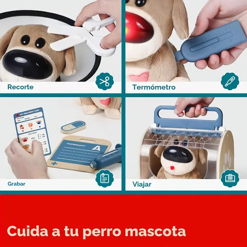 Vista 7 de TOP BRIGHT Kit médico para niños pequeños de 3 a 5 años, juego de Azul