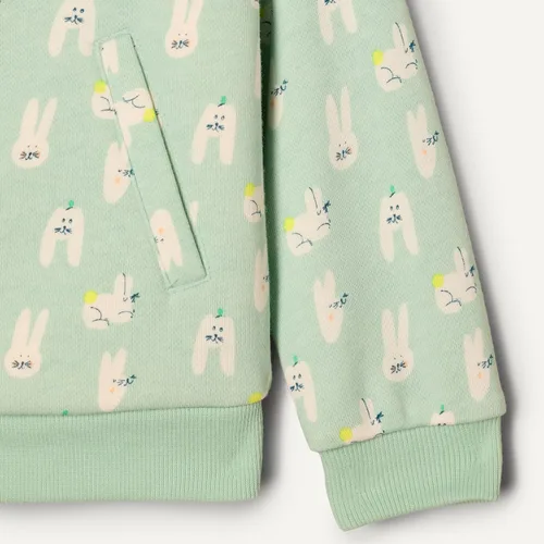 Vista 3 de Tienda Essentials x Sofia Grainge - Sudadera unisex con capucha y cremallera para niños pequeños y bebés