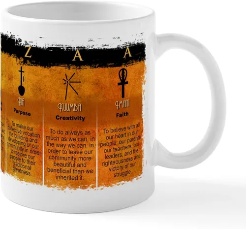 Vista 32 de CafePress Celebrate Kwanzaa - Taza de café de cerámica de 11 oz (11.0 fl oz)
