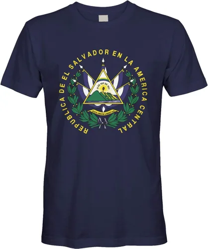 Vista 6 de Cybertela Camiseta de hombre Escudo de Armas de El Salvador