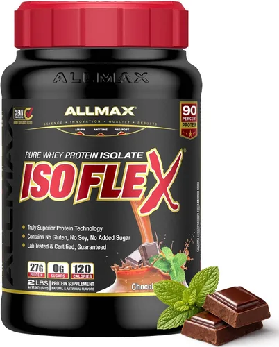 Vista 13 de ALLMAX Nutrition - ISOFLEX Polvo de Proteína de Suero, Proteína de Suero Aislada, 27g de Proteína, Pastel de Cumpleaños, 2 lb