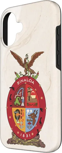 Vista 2 de iPhone 16 Bandera de Sinaloa y fondo elegante - Funda Sinaloense Pride
