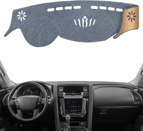 Vista 14 de Alfombrilla Protectora para Salpicadero Compatible con Nissan Altima 2012-2007 (Código de Cuerpo L32, Sin Modelos HUD), Alfombrilla Antirreflejos