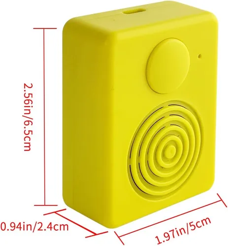 Vista 2 de Caja grabadora de voz de 16 MB con altavoz, compatible con Bluetooth y caja de audio de grabación de micrófono, caja de voz de sonido fácil de 16