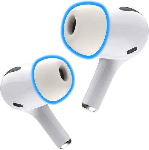 Vista 11 de Almohadillas de espuma viscoelástica Foam Masters para AirPods Pro 1ª y 2ª generación Cómodas Seguras Mejor cancelación de ruido Reemplazo