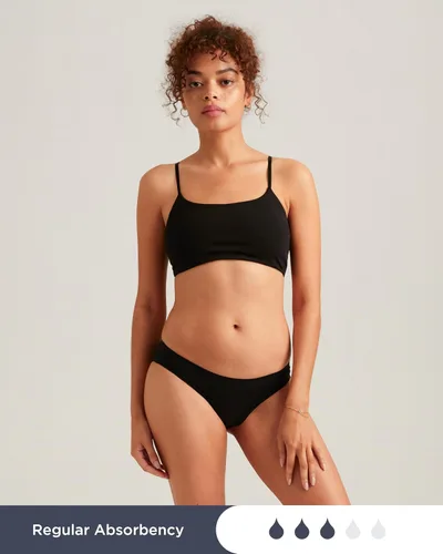 Vista 4 de saalt Bikini sin costuras - Ropa interior de época - Absorción regular o súper