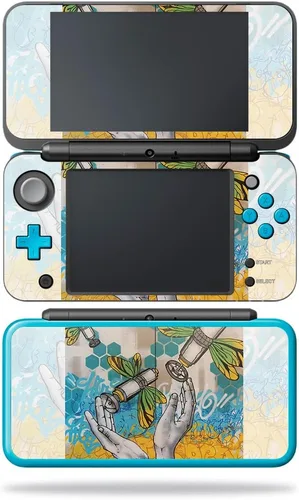 Vista 8 de MightySkins Skin compatible con Nintendo 2DS XL - Negro abstracto Funda protectora de vinilo duradera y única Fácil de aplicar, quitar y cambiar