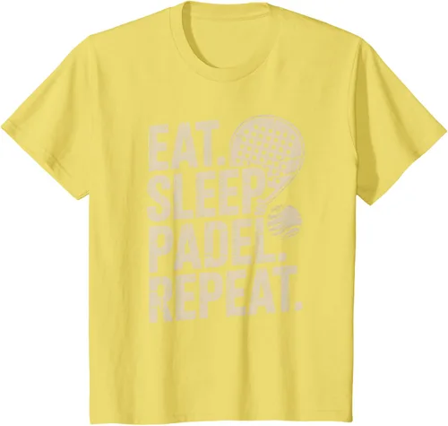 Vista 85 de Camiseta Eat Sleep Padel Repeat Padel Jugador de Tenis