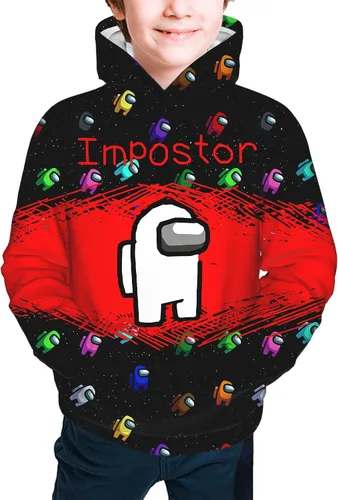 Vista 3 de alrguwi Sudadera con capucha para niños y niñas con estampado 3D de moda, sudadera con capucha novedosa