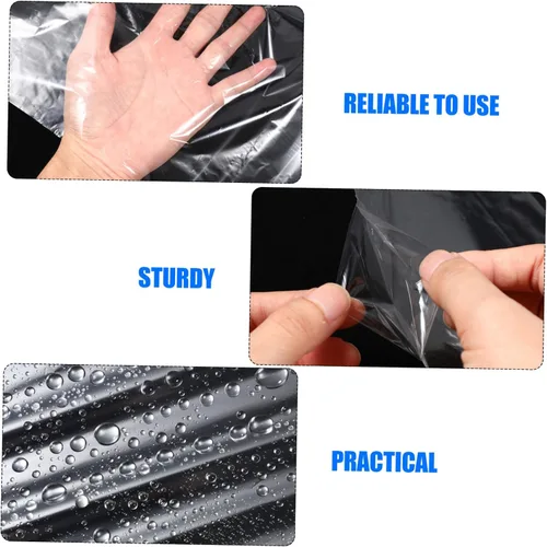 Vista 7 de Bolsas de ropa para colgar ropa: 50 piezas de plástico bolsa de ropa bolsas de limpieza en seco bolsas de plástico transparente Bolsas de lavandería