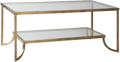 Vista 7 de Uttermost, Mesa de centro Gold Katina