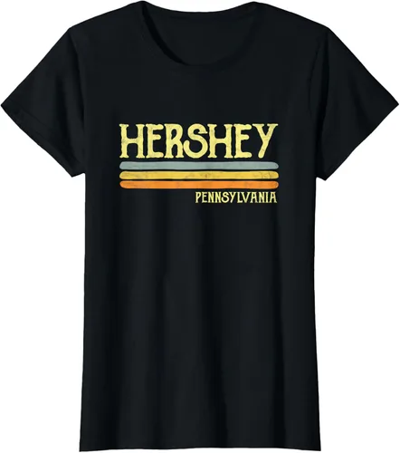 Vista 45 de Camiseta vintage de regalo de recuerdo de Hershey Pennsylvania PA, Negro, S
