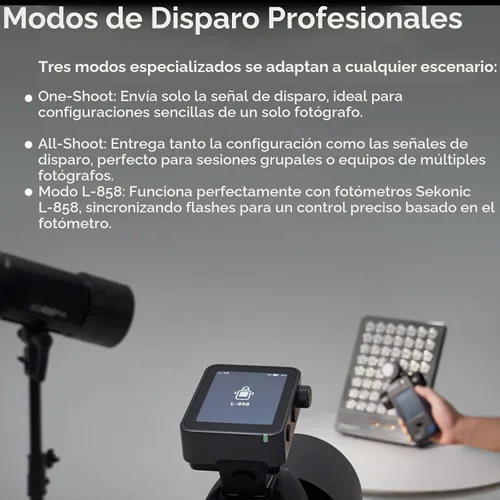 Vista 5 de Godox X3 Pro C X3Pro C Pantalla táctil TTL Flash Trigger para Canon, 2.4G inalámbrico, pantalla LCD de 2.4 pulgadas, integración Bluetooth y control