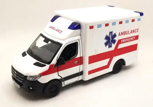 Vista 13 de KiNSMART - Mercedes-Benz Sprinter Cargo Van 1:48 O Escala 5" Modelo de Metal Fundido a Presión Furgoneta de juguete, acción de tracción (4 juegos)