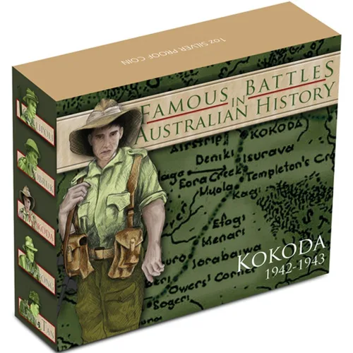 Vista 3 de 2012 1 oz Proof Silver Battle of Kokoda Coin.