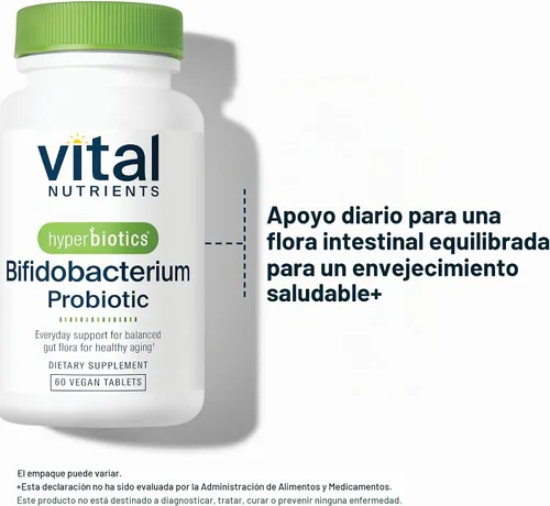 Vista 4 de Apoyo probiótico Pro-Brifido específico para edades 50+ (bifidobacterium) 15 veces más eficaces que las cápsulas de probióticos con tecnología