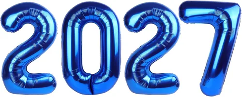 Vista 428 de Globos con números de 40 pulgadas, color negro, para decoraciones