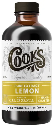 Vista 138 de Cook's, Sabor puro de vainilla sin alcohol, para cocinar, hornear, postres, extracto alternativo de vainilla de Madagascar sin alcohol, 8 onzas