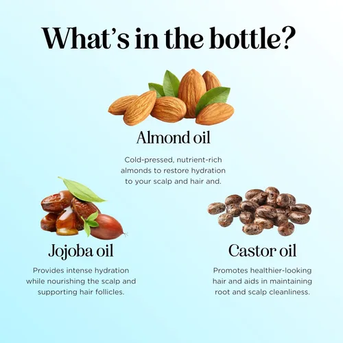 Vista 4 de Suero voluminizador de aceite de romero para el cabello, aceite hidratante para el cuero cabelludo y el cabello para hombres y mujeres con infusión
