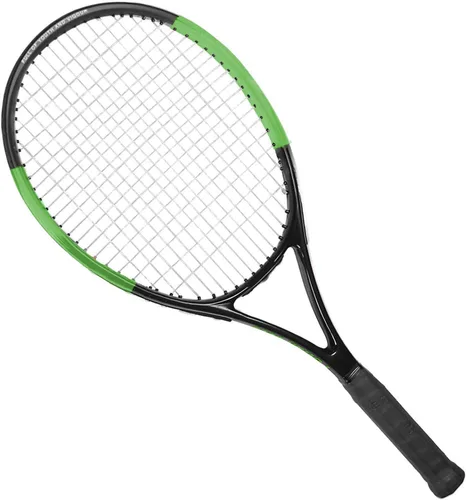 Vista 5 de KEVENZ Raqueta de tenis con bolsa de transporte, raqueta de tenis profesional para adultos, peso ligero y a prueba de golpes, verde..