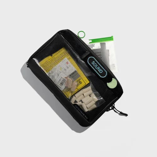 Vista 4 de OPENMOON Bolsa translúcida de almacenamiento para electrónica y accesorios de cámara - Organizador de cables Accesorios de engranajes Bolsa de viaje