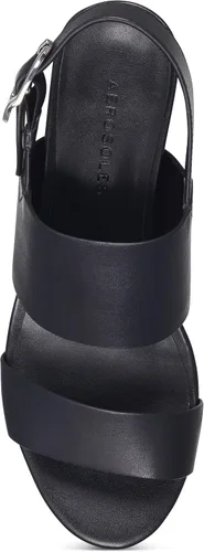 Vista 2 de Aerosoles Sandalia de tacón elegante para mujer, Cuero negro