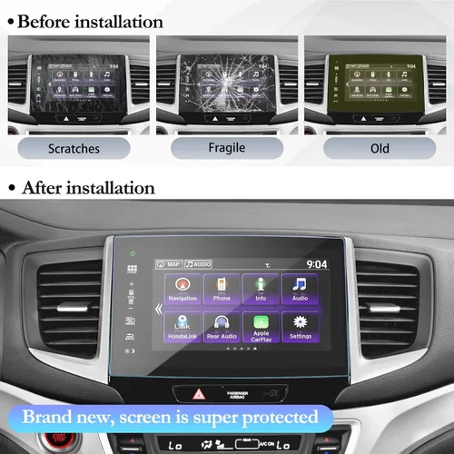 Vista 5 de SKTU Protector de pantalla para Honda Pilot 2018 2016-2018 Honda Pilot Passport 2016-2020 Honda Ridgeline Navigation Display Honda Pilot 2018