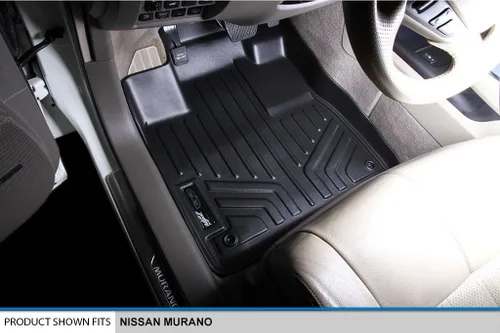 Vista 2 de MAXLINER - Juego de alfombrillas de primera fila, color negro para Nissan Murano 2009-2014