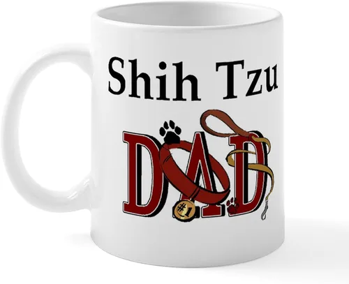 Vista 32 de CafePress Cute Shih Tzu Dog Mugs - Taza de café de cerámica de 11 oz (11.0 fl oz)