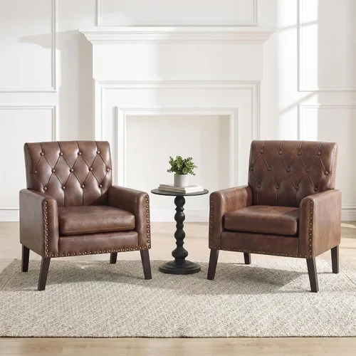 Vista 29 de Sillas decorativas modernas de mediados de siglo, silla de oficina de felpilla beige para recepción, silla de club tapizada para sala de estar