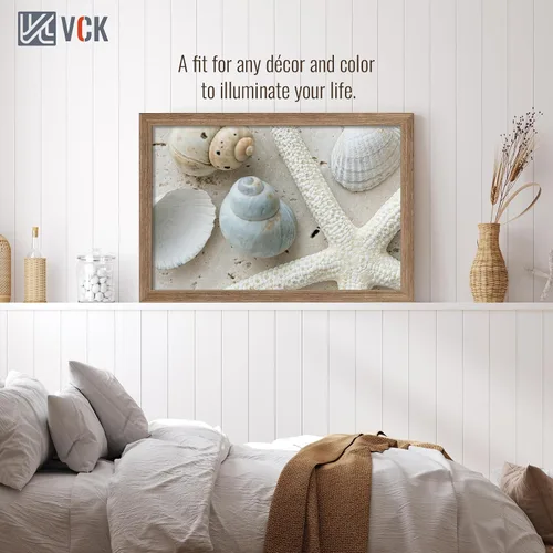 Vista 33 de VCK Marcos para póster de madera maciza de 22.375 x 34 pulgadas, marco de fotos A1 negro con montaje en pared, paquete de 3