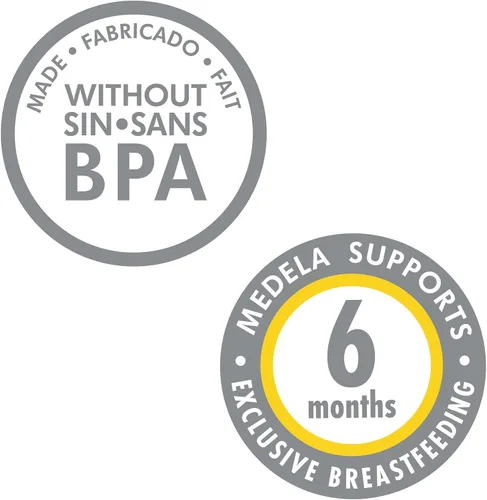 Vista 6 de Medela Juego de botellas de leche materna, 8 onzas