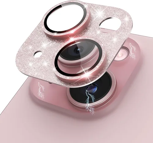 Vista 12 de Compatible con iPhone 15/iPhone 15 Plus/iPhone 14/iPhone 14 Plus Protector de lente de cámara Metal Plus Anillo de aleación de aluminio 9H Pantalla