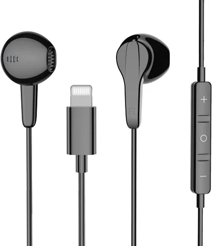 Vista 7 de Auriculares USB C, auriculares con enchufe USB-C, auriculares con cable con control remoto integrado para llamadas telefónicas de volumen y control