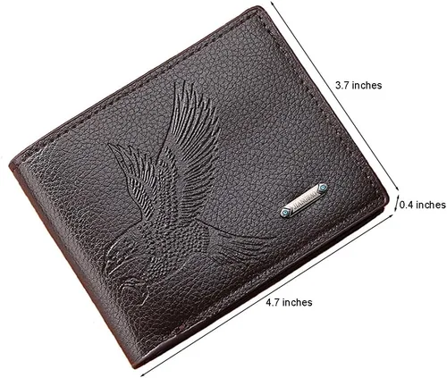 Vista 53 de Cartera delgada para hombre con monedero, cartera minimalista con cremallera, carteras plegables para hombre con tarjetero de crédito, cartera