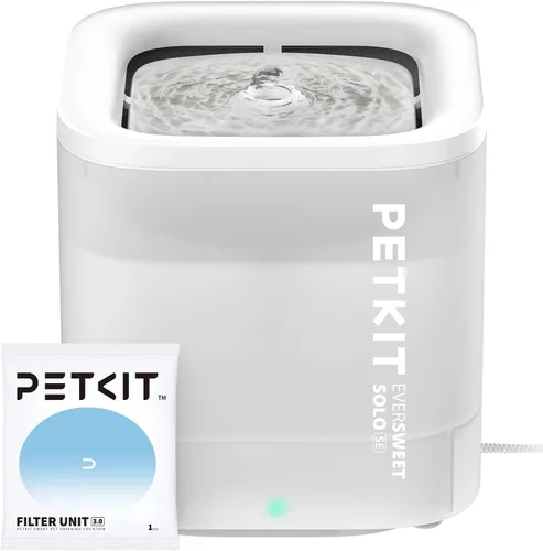 Vista 9 de PETKIT Nueva fuente de agua para gatos con bomba inalámbrica, fuente de agua ultra silenciosa para mascotas de 65 oz/1.85 L para gatos y perros