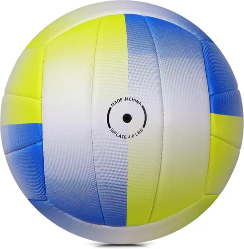 Vista 8 de Size 5 Volleyball - Durable PU Leather, Indoor/Outdoor. Soft Control, Great Airtightness for Training/Games. Ideal for All Ages