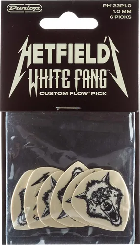 Vista 3 de Jim Dunlop Hetfield's White Fang™ Custom Flow® Pick 1.0MM - Paquete de 6