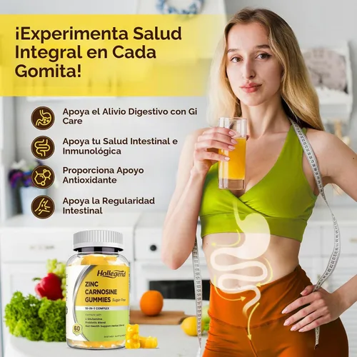 Vista 4 de Zinc Carnosina Suplemento Sin Azúcar, Zinc-Carnosina Orgánica
